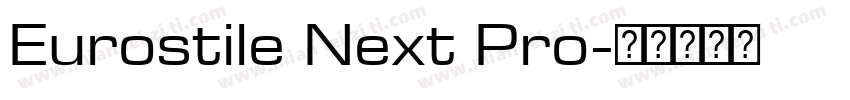 Eurostile Next Pro字体转换